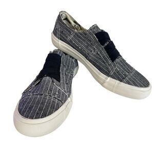 Blowfish Malibu Marley Slip-On Low Top Sneakers Gray stripe  Women’s Size 9